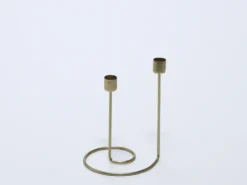 CANDELABRO DORADO DOBLE B