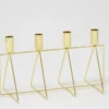 CANDELABRO 4 VELAS DORADO