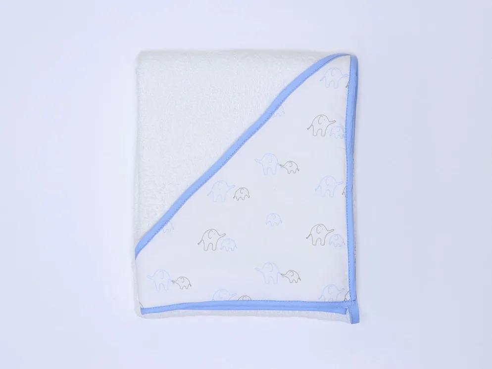 CAPA BAÑO 100X100 ELEFANTE GRIS/AZUL