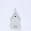 CASA METAL PARA VELA 18CM GRIS