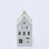 CASA PORCELANA CON LED 15CM BLANCA A