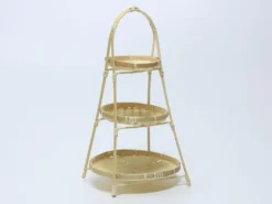CENTRO MESA C/ASA BAMBU Ø23X47CM