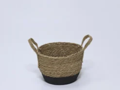 CESTA ALGA NEGRO PEQUEÑO Ø23.5X16XØ15.5CM
