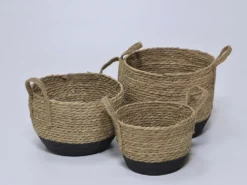 CESTA ALGA NEGRO PEQUEÑO Ø23.5X16XØ15.5CM