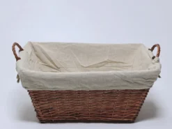CESTA ASA RECTANGULAR ROPA MIMBRE 43x65x35CM