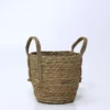 CESTA FIBRA NATURAL CON ASAS Ø23X23CM
