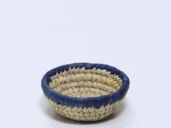 CESTA HOJA PLATANO AZUL 13CM