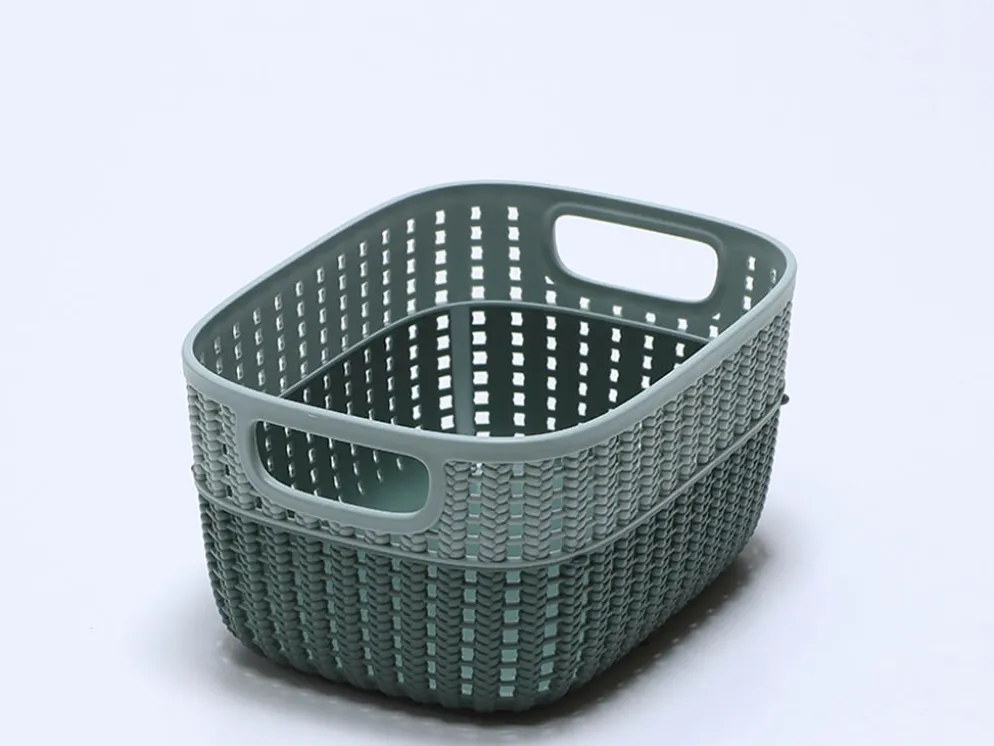CESTA MULTIUSOS BICOLOR VERDE MEDIANA