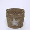 CESTA NATURAL CON ESTRELLA BLANCA GRANDE