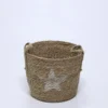 CESTA NATURAL CON ESTRELLA BLANCA MEDIANA