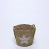 CESTA NATURAL CON ESTRELLA BLANCA PEQUEÑA