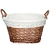 CESTA OVAL BEIGE 40X27X23