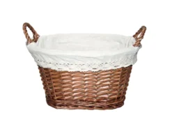 CESTA OVAL BEIGE 40X27X23