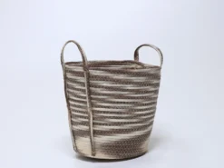 CESTO CUERDA CON ASA MARRON (31XØ30CM)