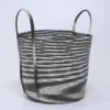 CESTO CUERDA CON ASA NEGRO Ø35X37CM