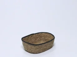 CESTO NATURAL 24X18 BORDE NEGRO