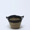 CESTO REDONDO ALTO NEGRO CON ASAS 18×12