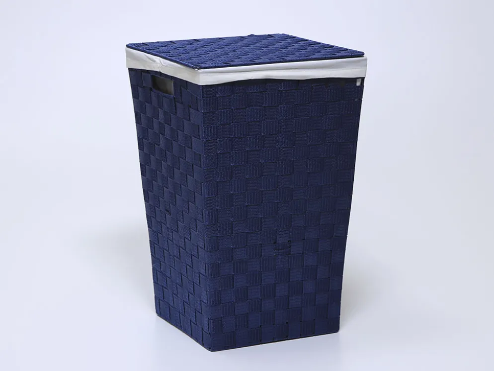 CESTO ROPA AZUL 34X34X52CM