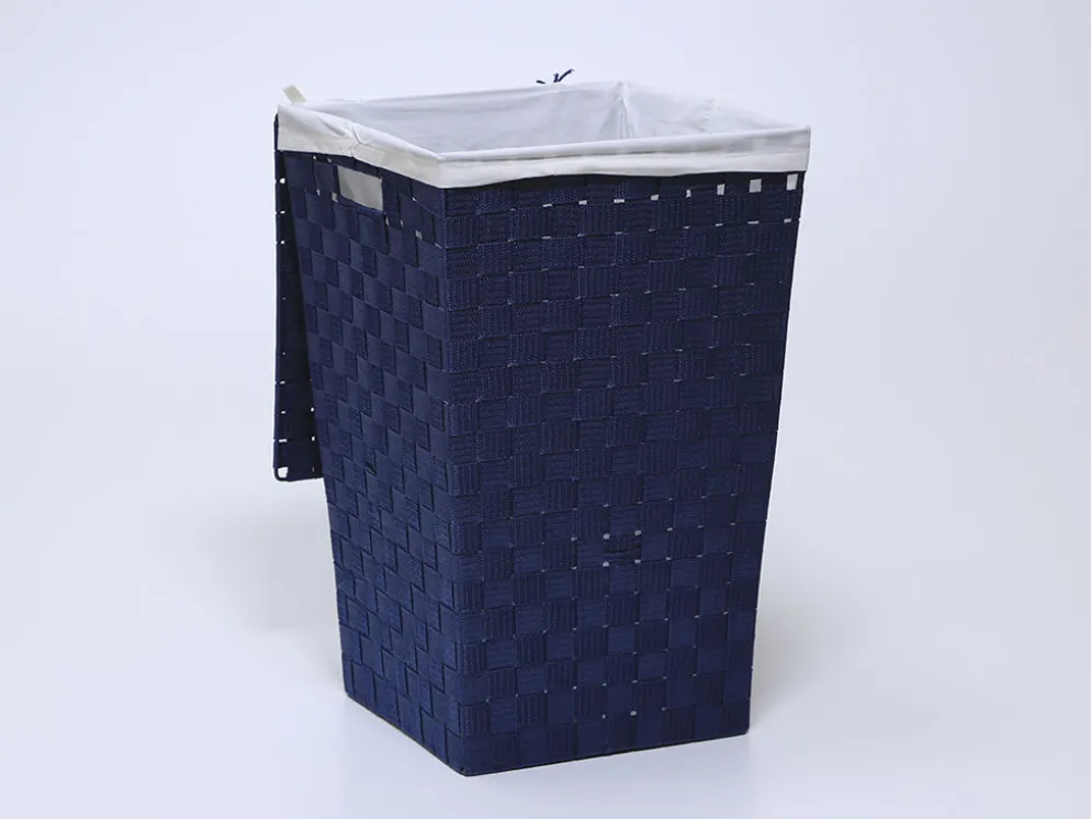 CESTO ROPA AZUL 34X34X52CM