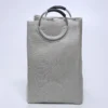 CESTO ROPA CON ASAS GRIS CLARO 40X30X64 ALTO