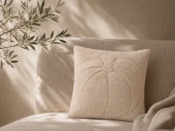COJIN CALABAZA 45X45 CREMA