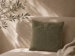 COJIN CALABAZA 45X45 VERDE