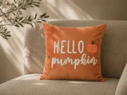 COJIN HELLO PUMPKIN NARANJA 45X45