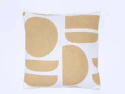 COJIN JACQUARD CRUDO OCRE 45X45 A