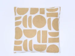 COJIN JACQUARD CRUDO OCRE 45X45 B