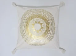 COJIN NATURAL/DORADO 45X45 A