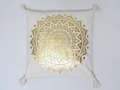 COJIN NATURAL/DORADO 45X45 C