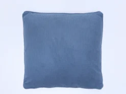 COJIN TERCIOPELO CANALE AZUL 45X45