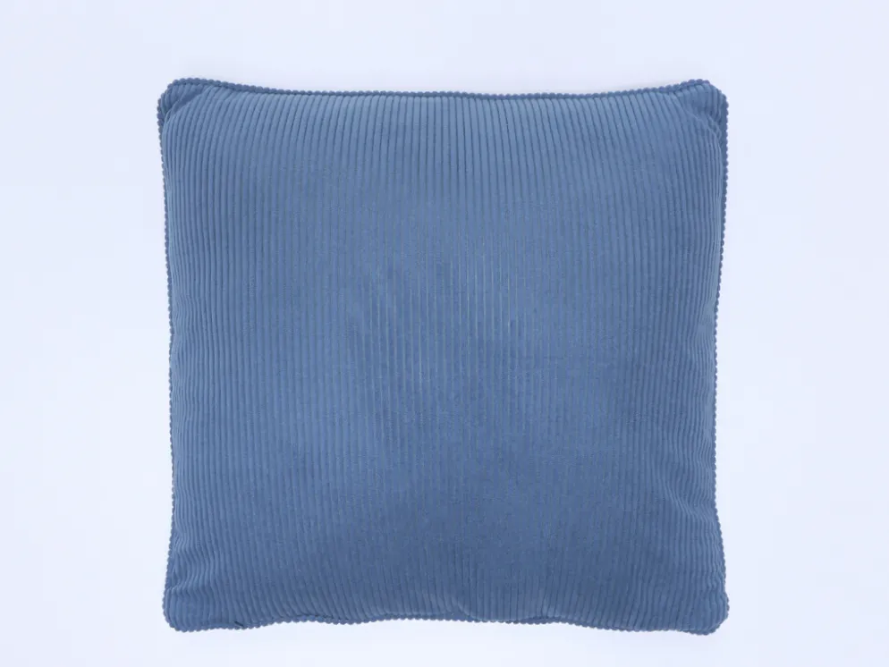 COJIN TERCIOPELO CANALE AZUL 45X45
