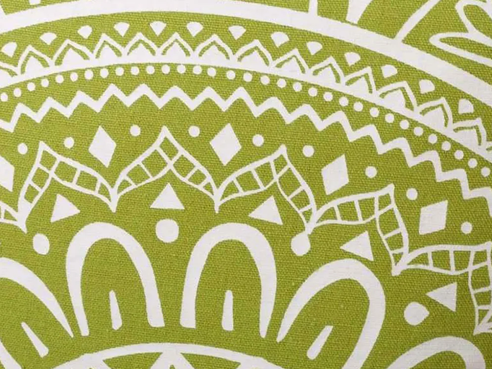COJIN 45X45 BOHO PISTACHO/BLANCO