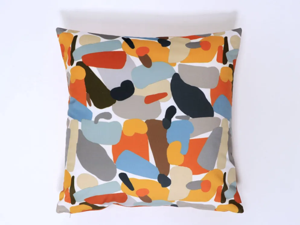 COJIN 45X45 GUIJARRO APLI FLORENCIA C/26 NARANJA COMPLETO