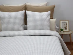 COLCHA VICHY BEIGE