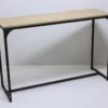 CONSOLA NATURAL/NEGRO 120X39X79CM