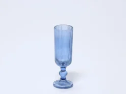 COPA CHAMPAGNE 160ML AZUL OSCURO RAYAS