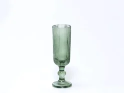 COPA CHAMPAGNE 160ML VERDE MUSGO RAYAS