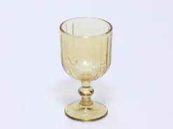 COPA VINO RAYAS 380ML AMBAR