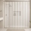 CORTINA BAÑO TRANSPARENTE BLANCO 180X180