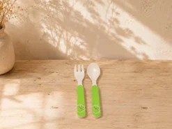 CUBIERTOS INFANTIL MELAMINA RANA