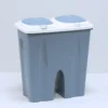 CUBO BASURA DOBLE AZUL 2X25L