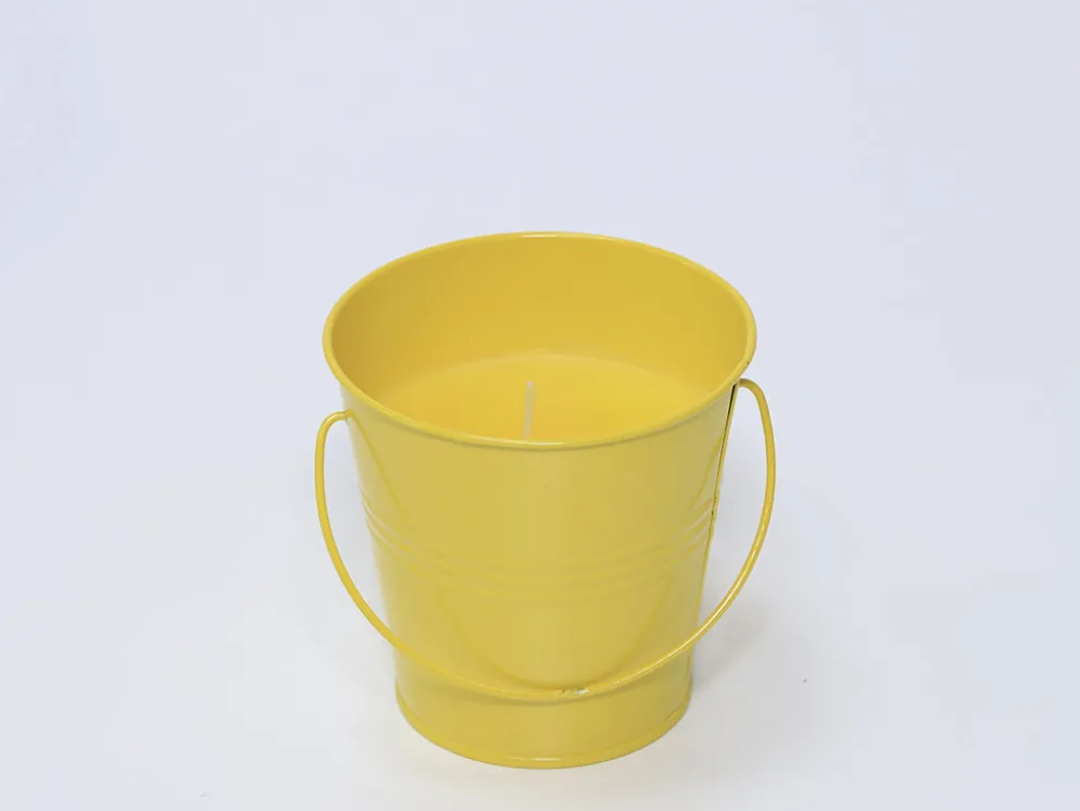 CUBO VELA CITRONELLA AMARILLO 10CM