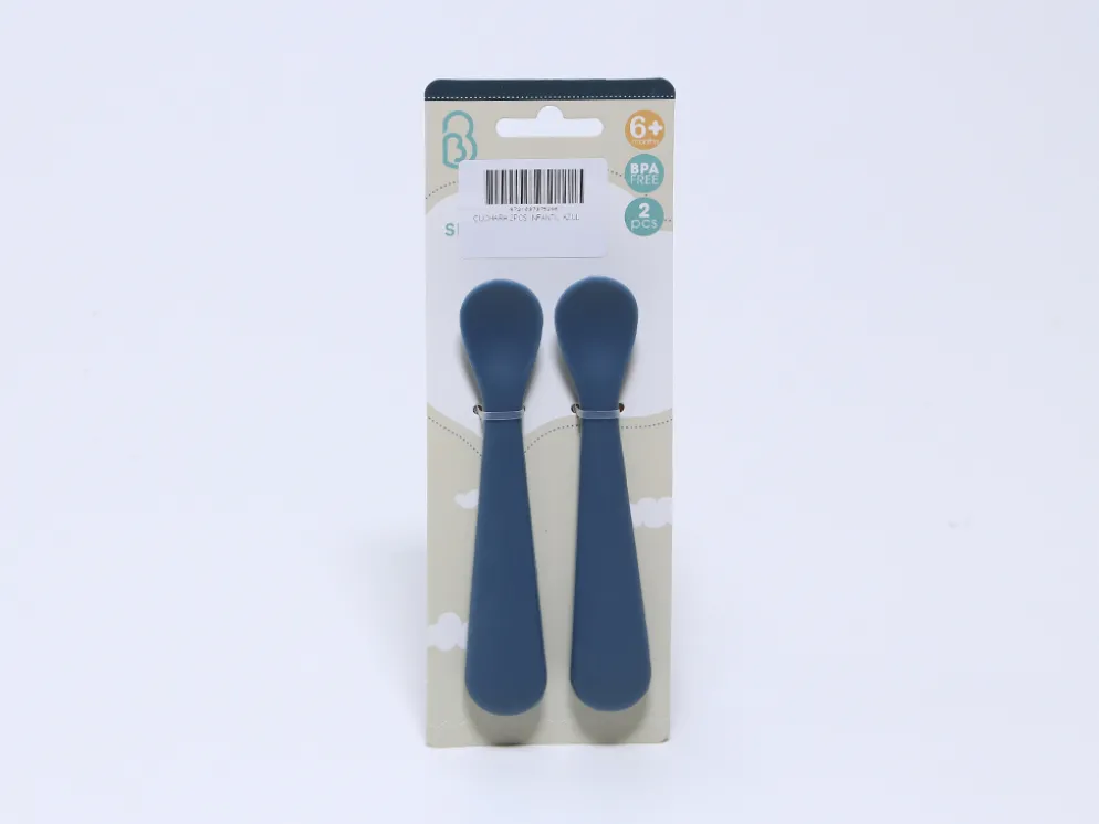 CUCHARA 2PCS INFANTIL AZUL