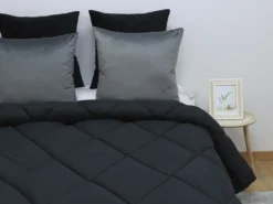EDREDÓN BASIC NEGRO LISO