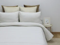 EDREDÓN VICHY BEIGE