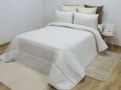 EDREDÓN VICHY BEIGE