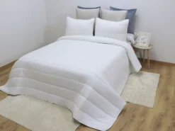 EDREDON FLORECIA BLANCO