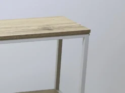 ESTANTERIA 3 ESTANTE METAL BLANCO 120X30X80CM